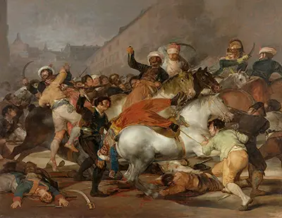 Kampf mit den Mamelucken am 2. Mai 1808 in Madrid Francisco de Goya